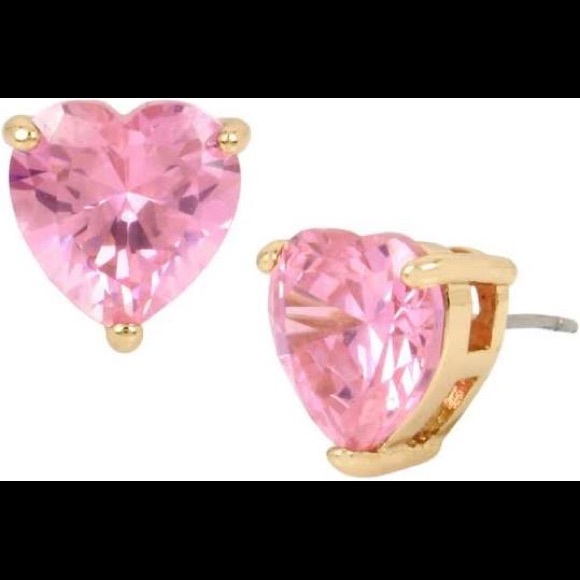 Betsey Johnson Jewelry - Betsy Johnson heart stud earrings